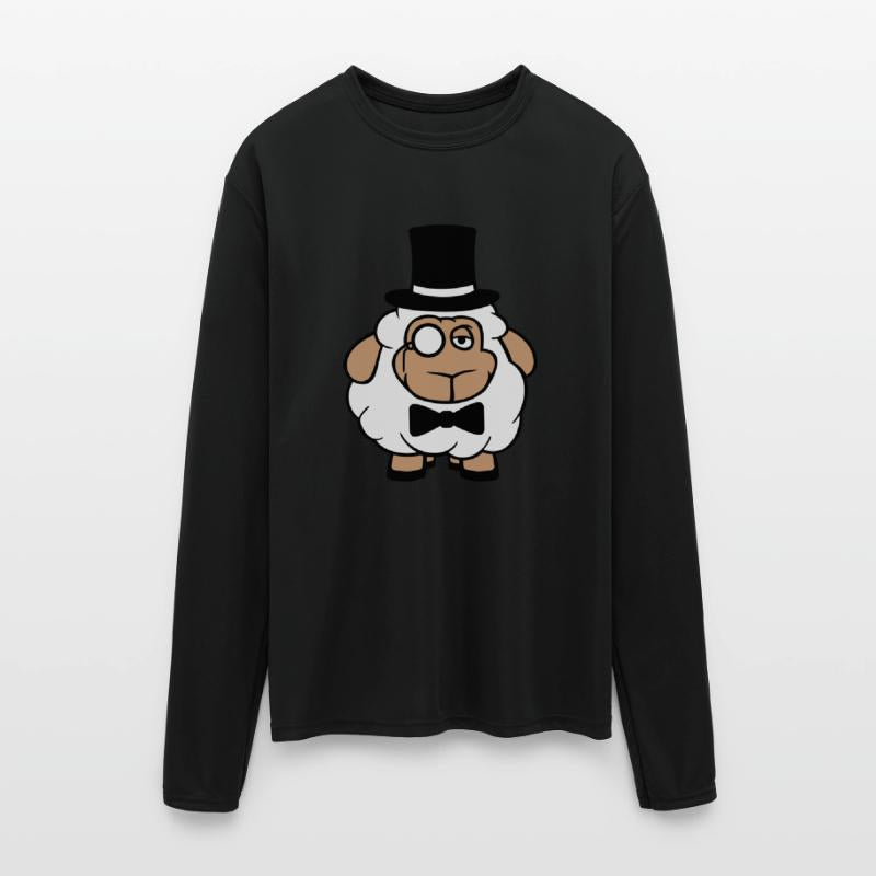 Sheep Mr. Gentleman Top Hat Monocle Glasses Rich