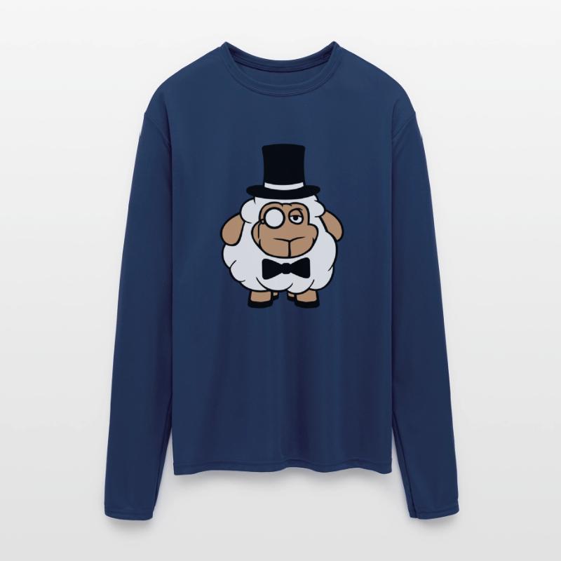 Sheep Mr. Gentleman Top Hat Monocle Glasses Rich