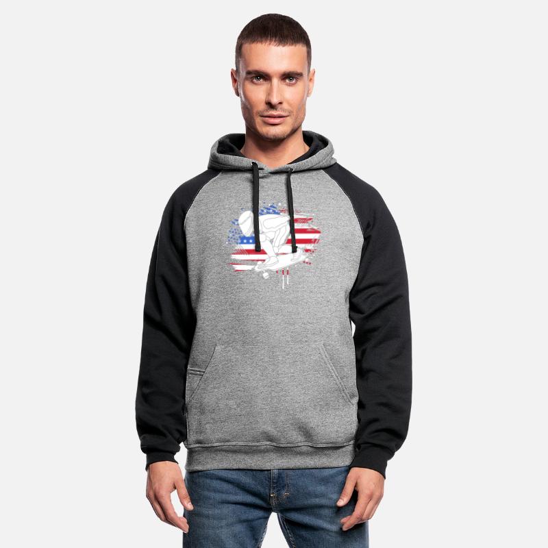 Skater Skateboard American Flag Longboard