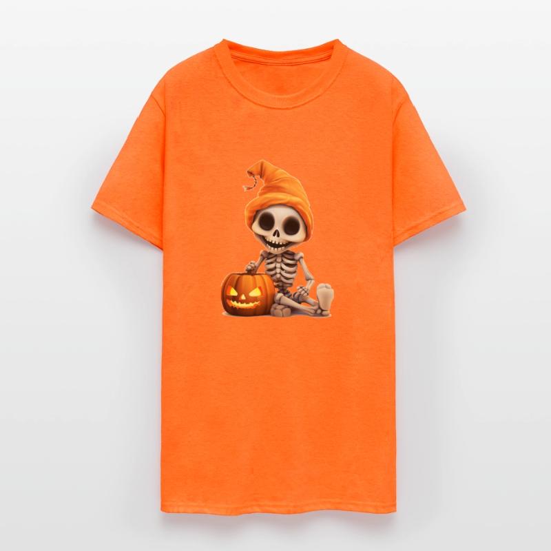 Skeleton celebrating Halloween