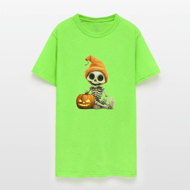 Skeleton celebrating Halloween