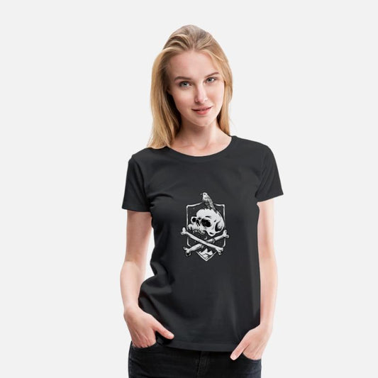Skull and bird