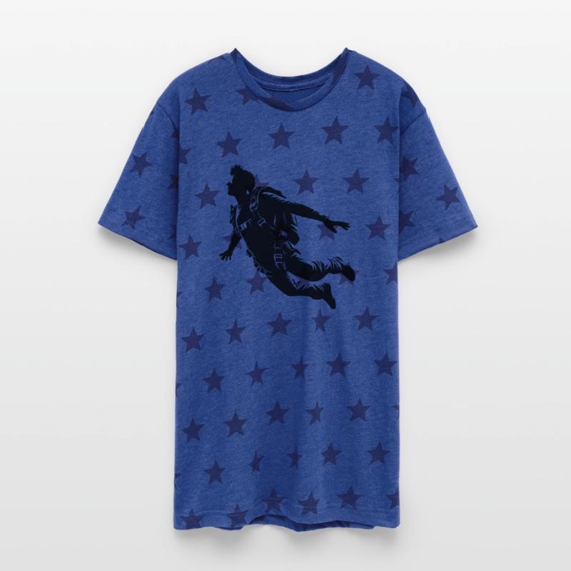 Skydiver Man During A Parachute Jump