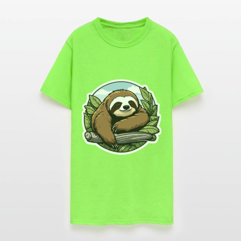 Sleeping Sloth Illustration
