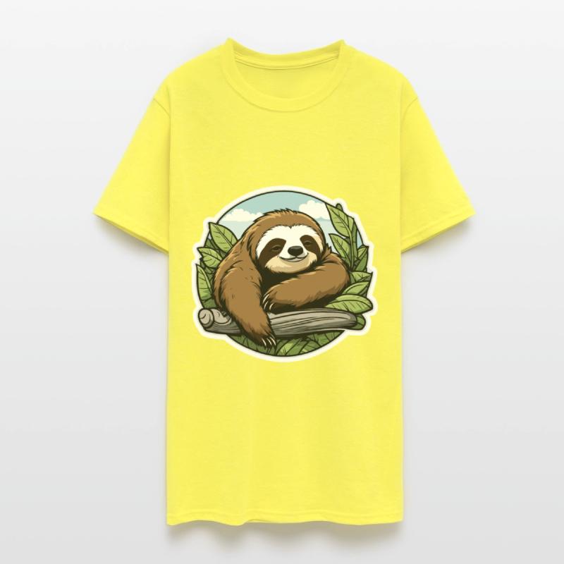 Sleeping Sloth Illustration