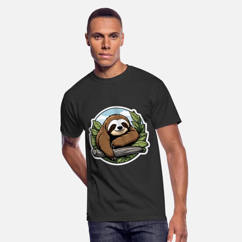 Sleeping Sloth Illustration