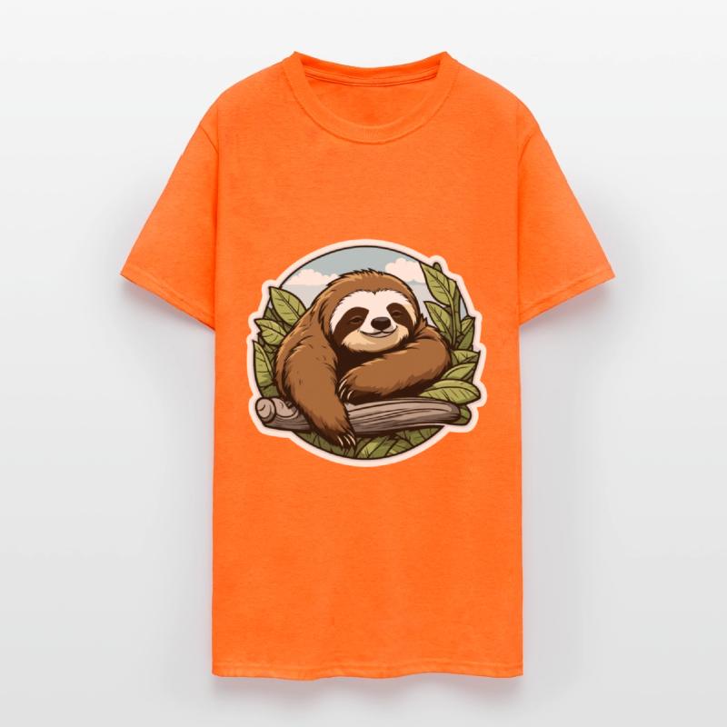 Sleeping Sloth Illustration