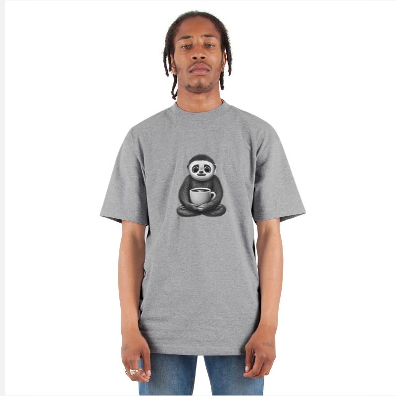 sloth with coffee original