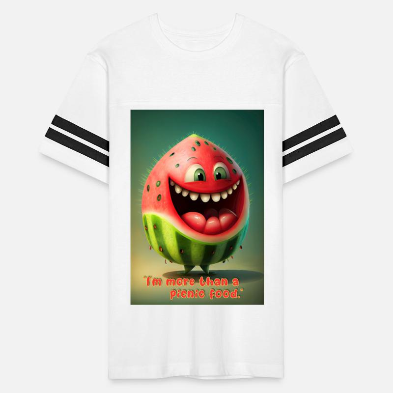 Smiling Watermelon Character Cartoon