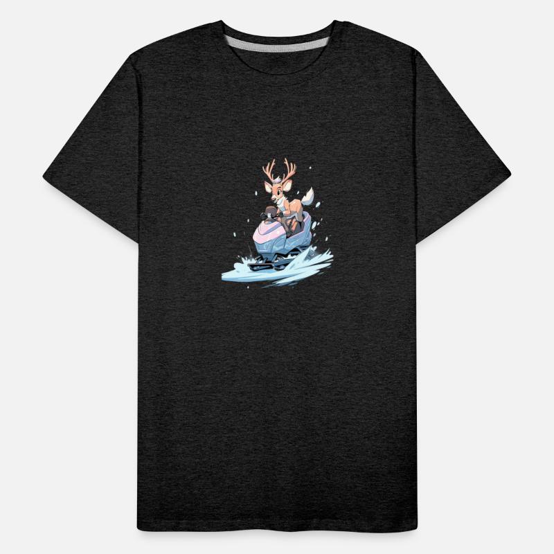 Snowmobile Deer Motor Sled Riding Snowmobiling