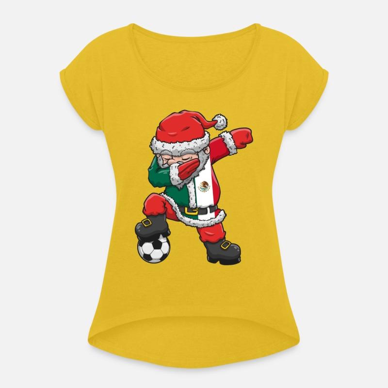 Soccer Boy Dabbing Santa Christmas Jersey Mexico