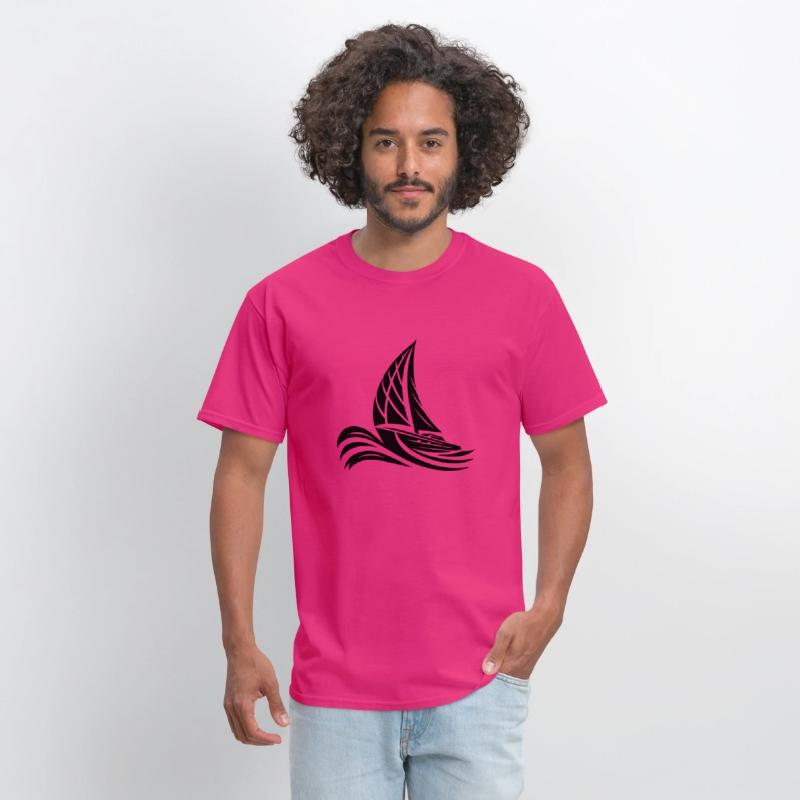Sporty Sailing Boat In Heavy Swell