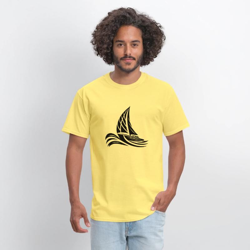 Sporty Sailing Boat In Heavy Swell