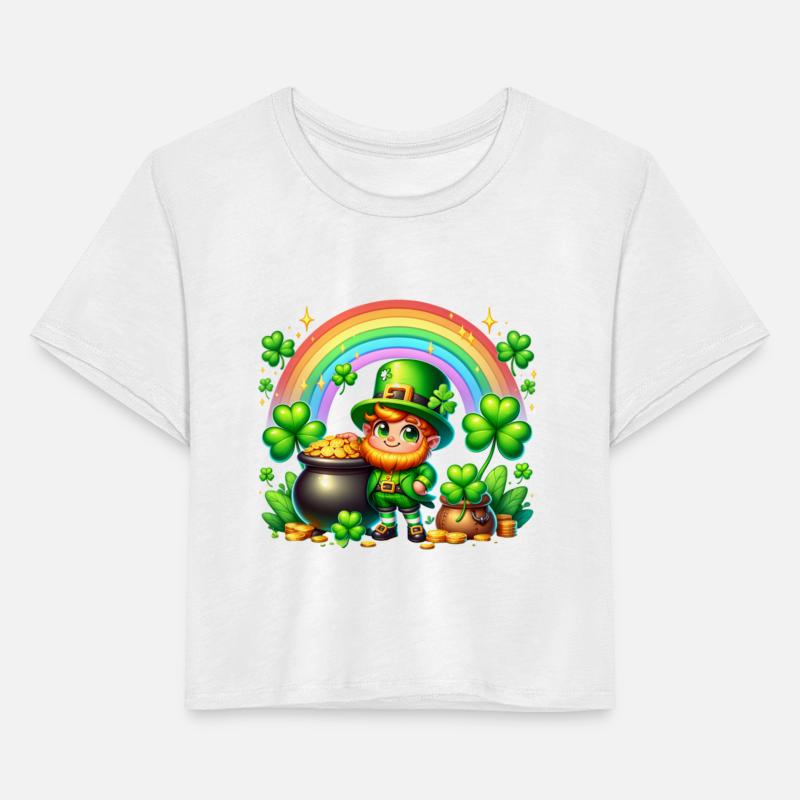 St. Patrick's Day Leprechaun Pot Gold Rainbow