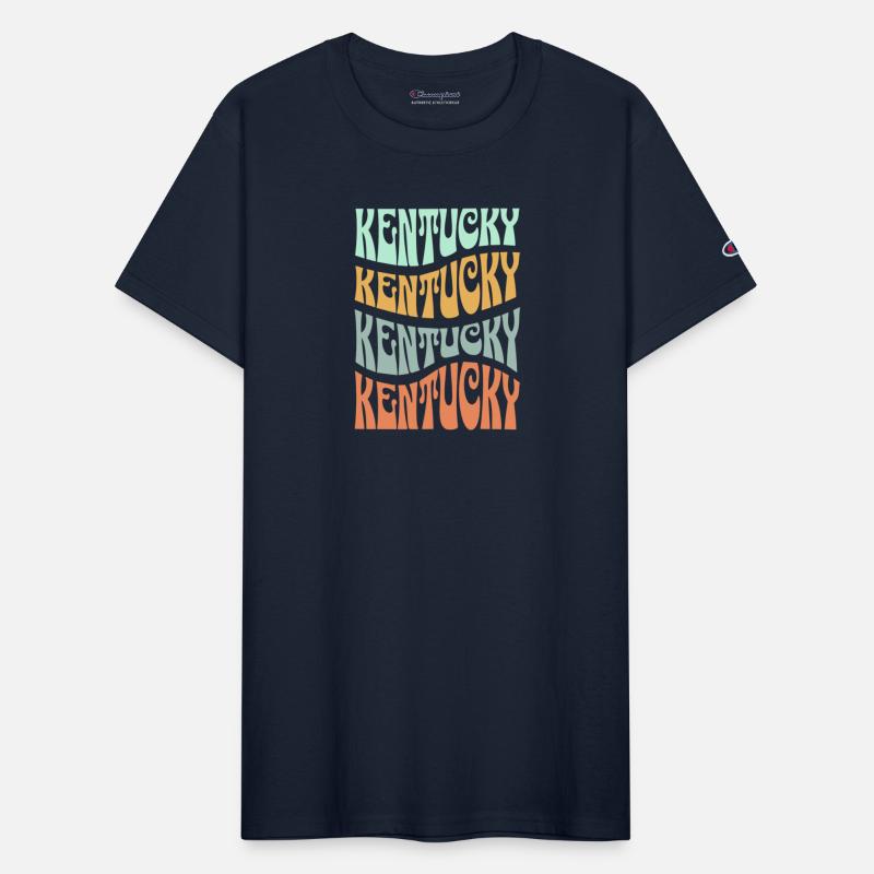 State Of Kentucky Retro Aesthetic Groovy Font