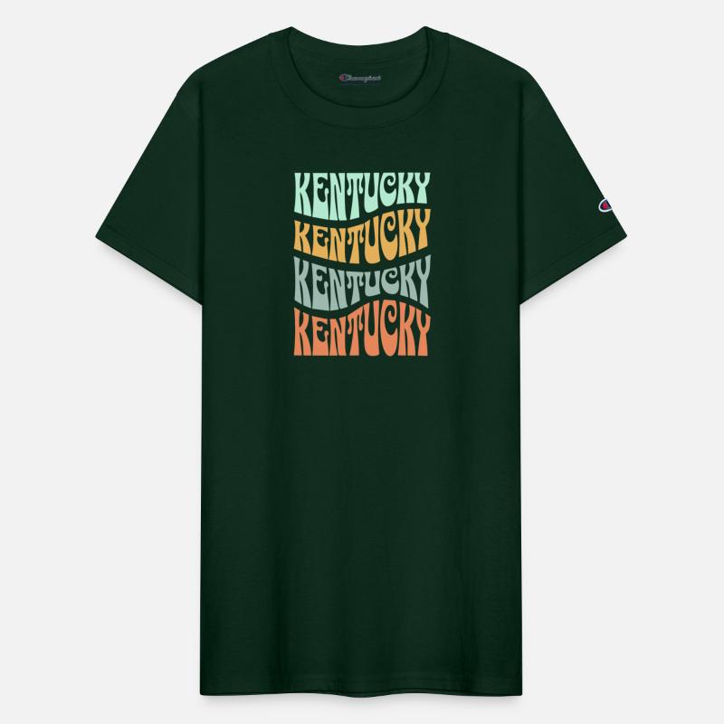 State Of Kentucky Retro Aesthetic Groovy Font