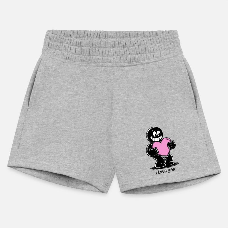 Stick Figure with Heart I LOVE YOU