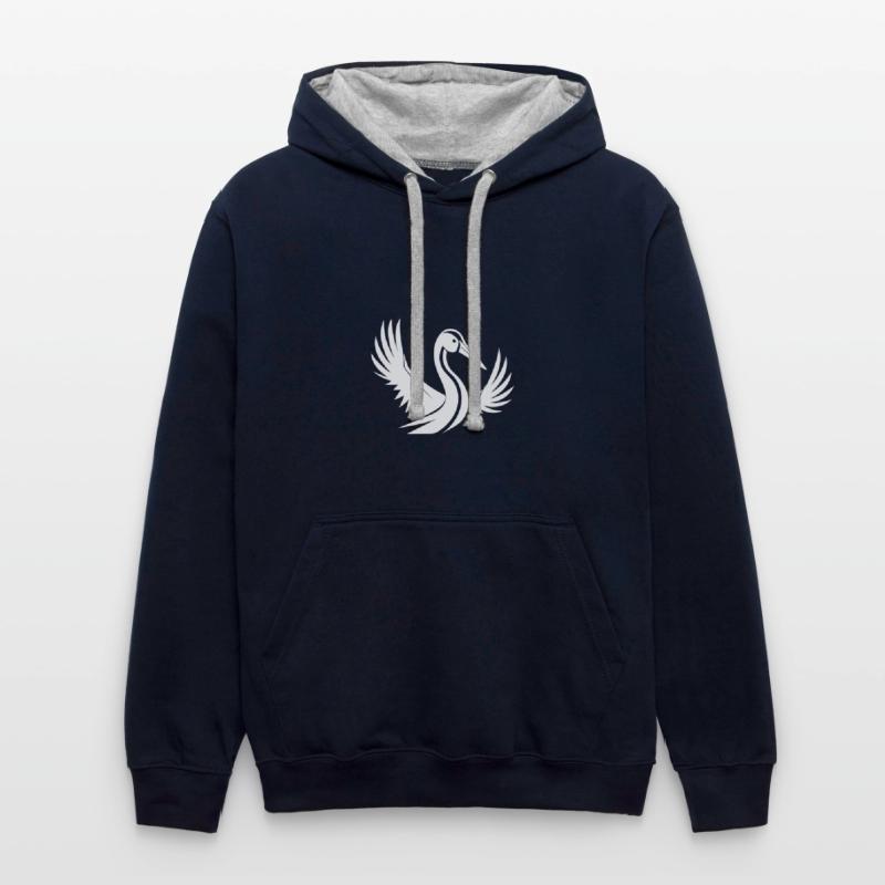 Stork Tattoo Portrait With Beautiful Wings