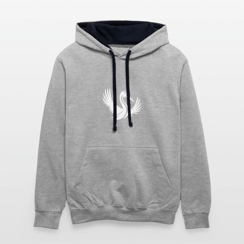 Stork Tattoo Portrait With Beautiful Wings