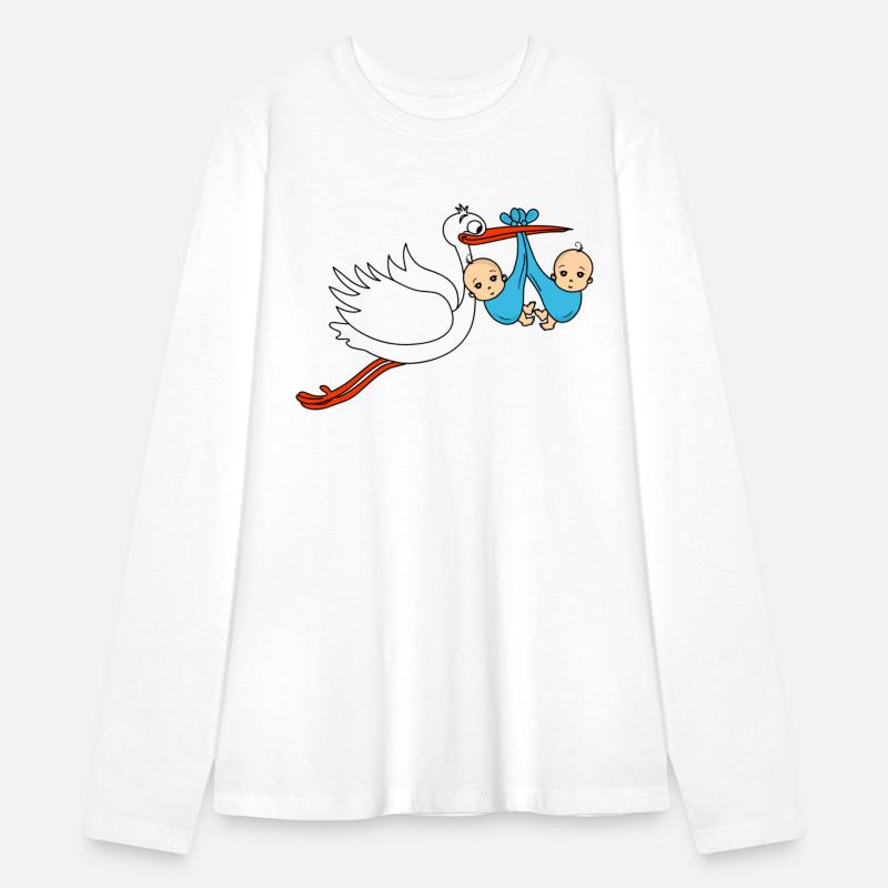 Stork Twins Baby Babies Boys Pregnancy Sons