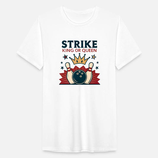 Strike King Queen Bowling Ball Pins Retro 50s