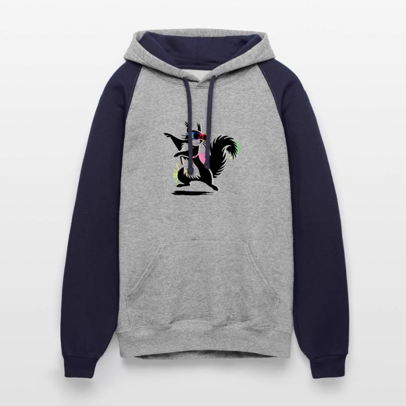 Stylish Squirrel with Sunglasses Stencil