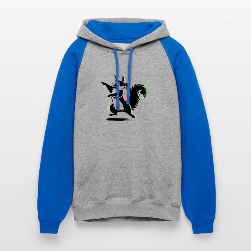 Stylish Squirrel with Sunglasses Stencil