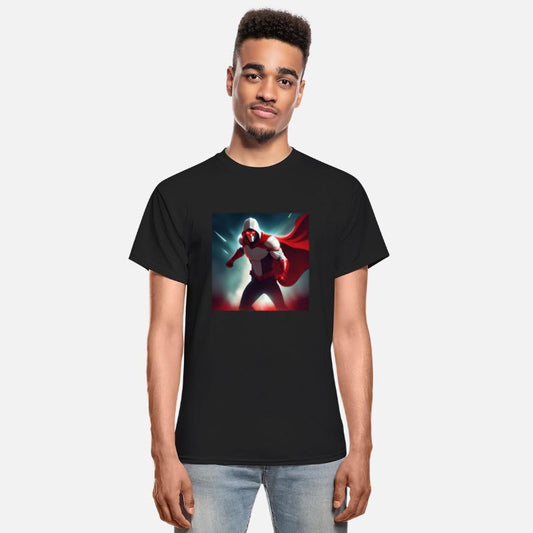 Superhero Justice White and Red Suit