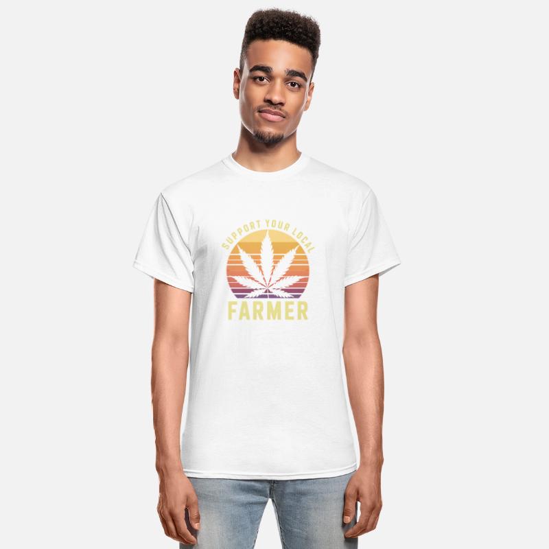 Support Your Local Farmer – Retro Cannabis Leaf