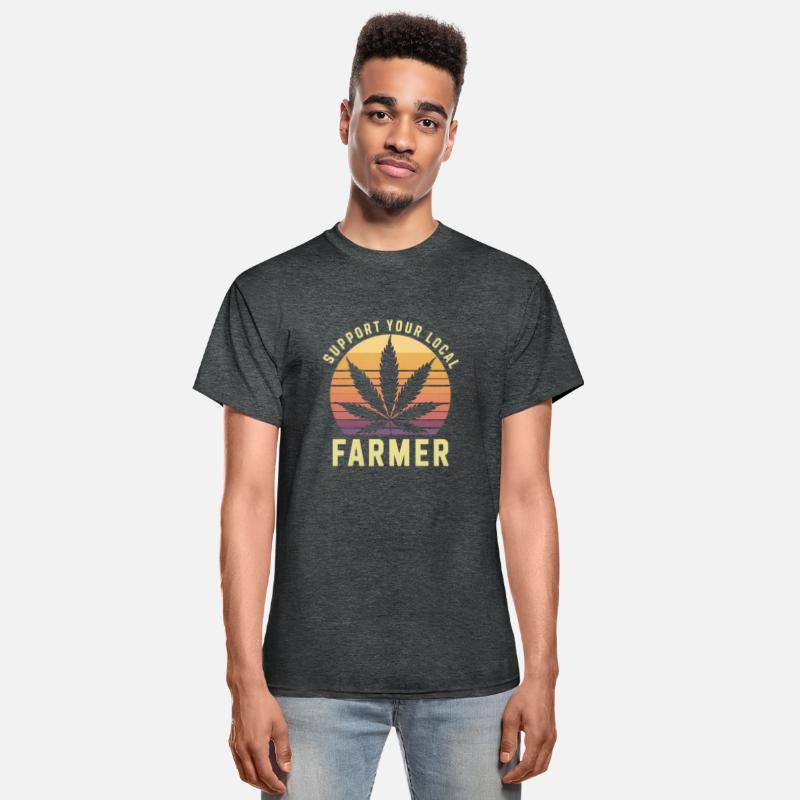 Support Your Local Farmer – Retro Cannabis Leaf