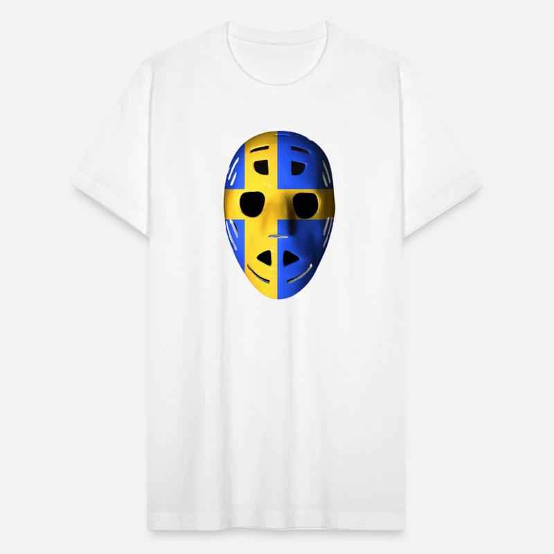Sweden Vintage Hockey Goalie Mask Print