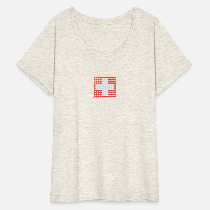 Switzerland HEARTS Flag