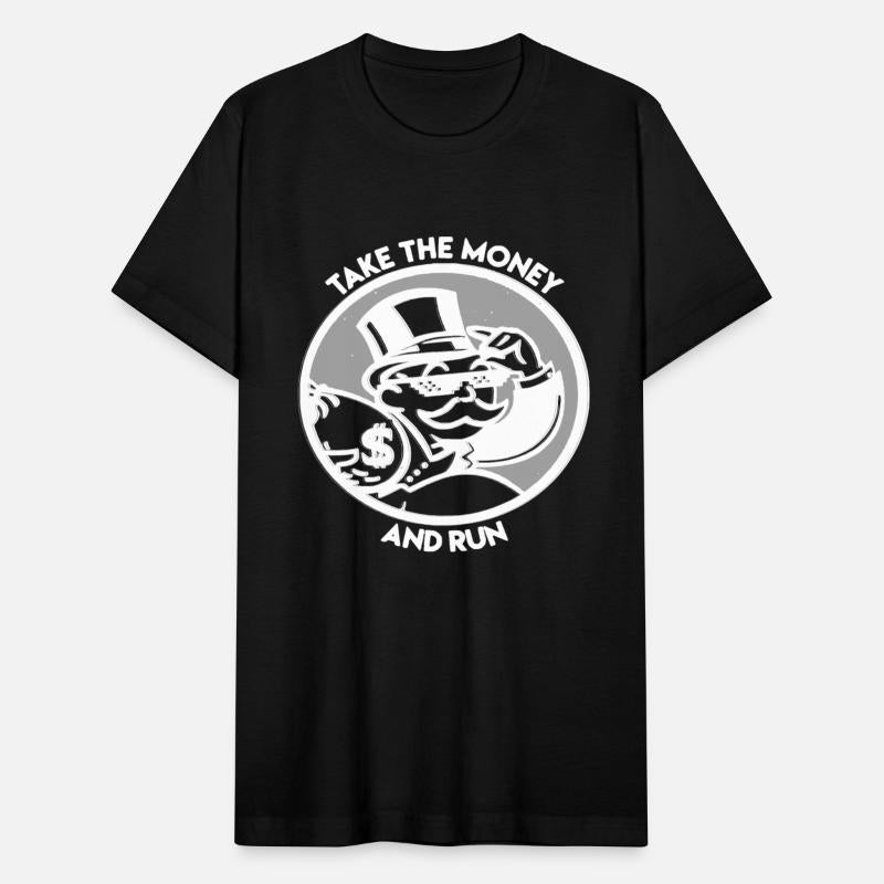 Take the Money and Run Sunglasses Mustache Gift