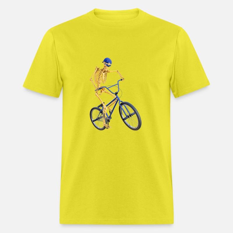 The Grim Reaper doing freestyle biking