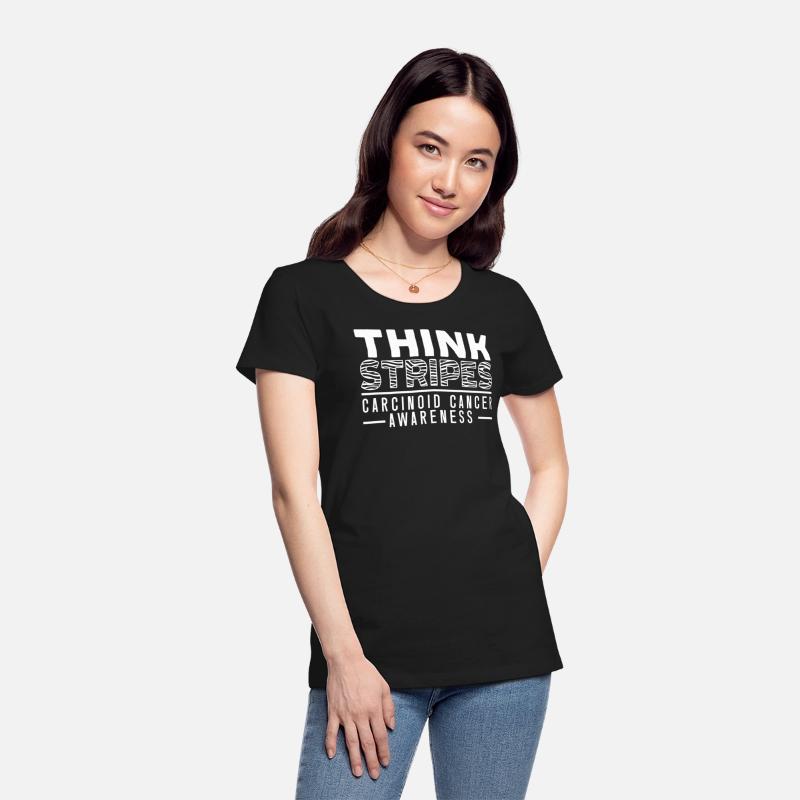 Think Stripes Zebra Strong Carcinoid Cancer