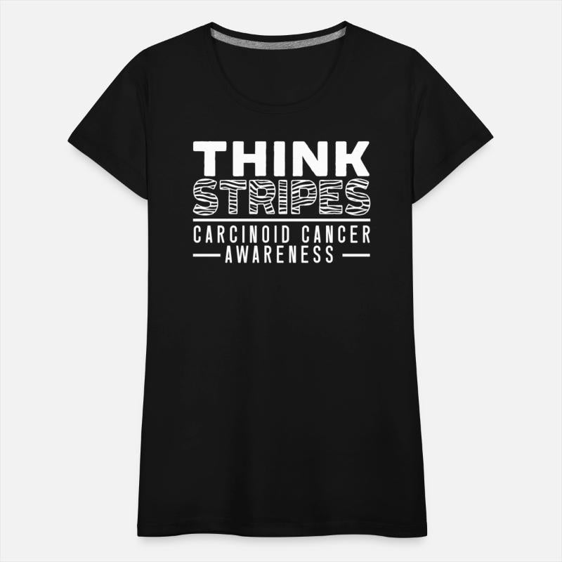 Think Stripes Zebra Strong Carcinoid Cancer