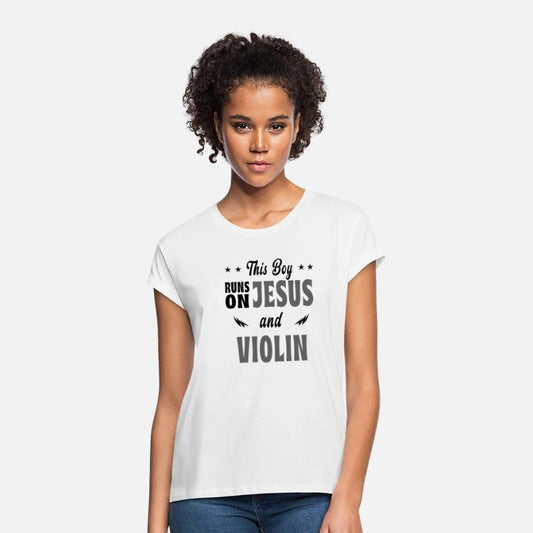 This boy Runs On Jesus and violin