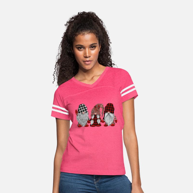 Three Gnomes In Leopard Printed Buffalo Plaid Chri