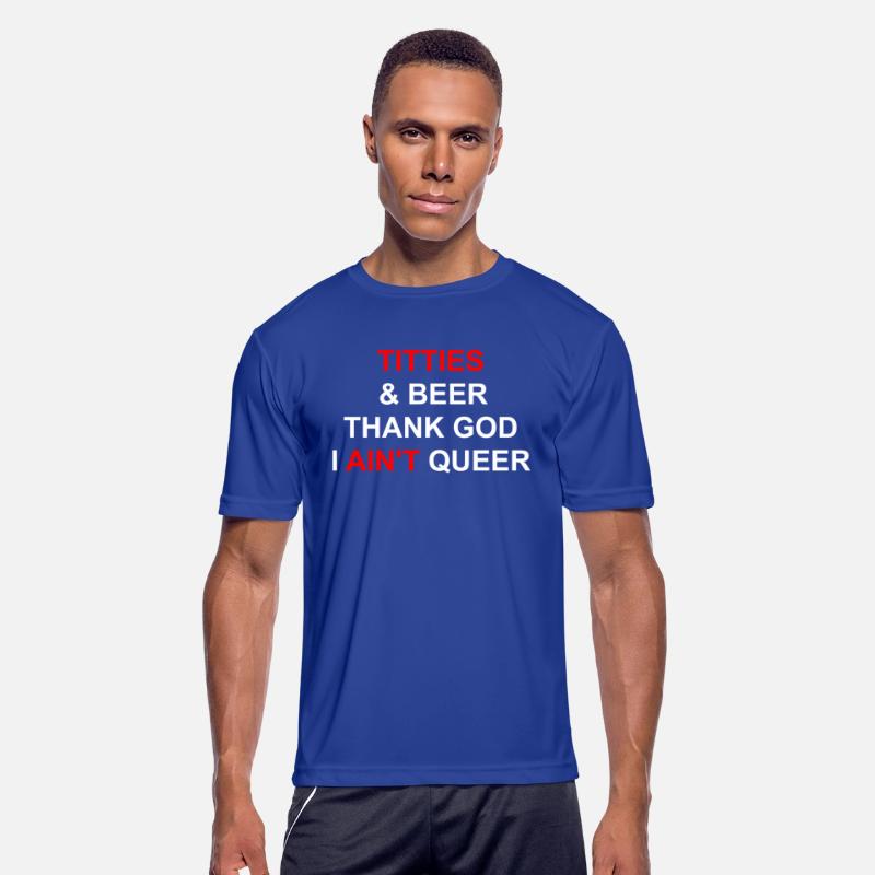 Titties & Beer Thank God I Ain't Queen Apparel