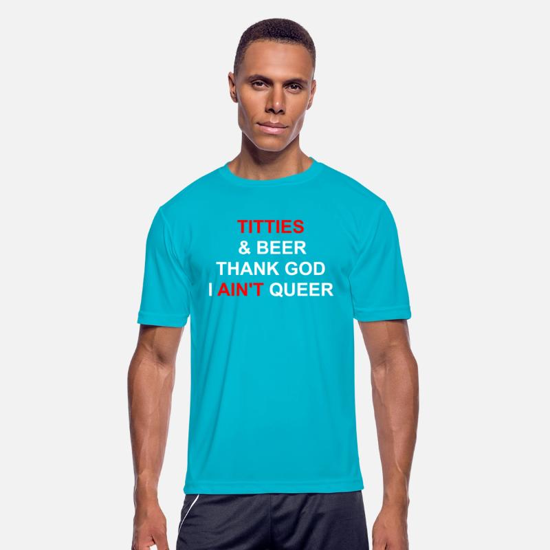 Titties & Beer Thank God I Ain't Queen Apparel