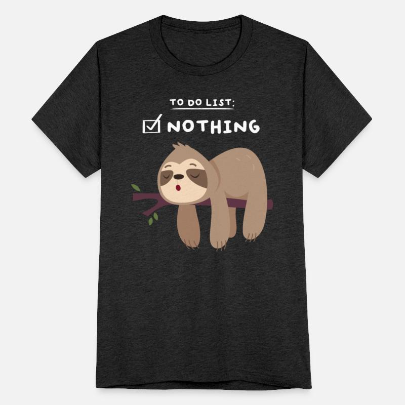 To Do List Nothing Sloth Sleep