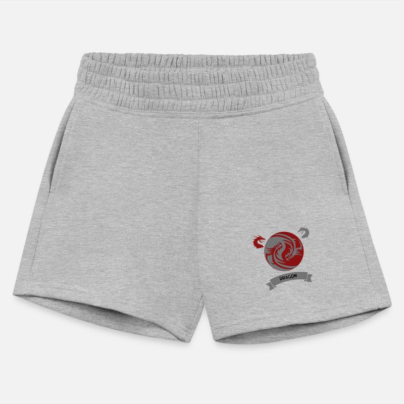 tow dragons red and silver in circle