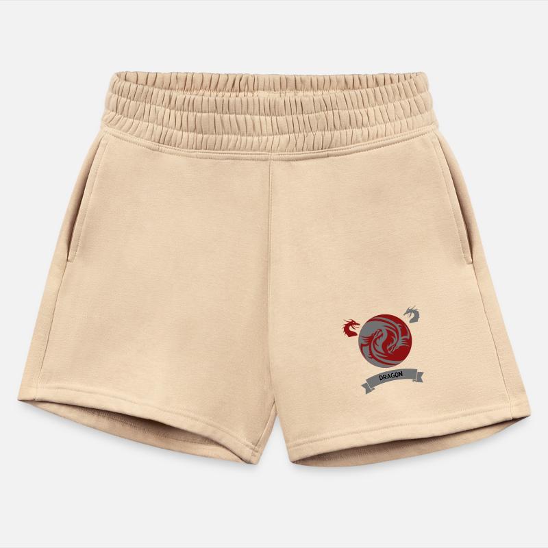 tow dragons red and silver in circle