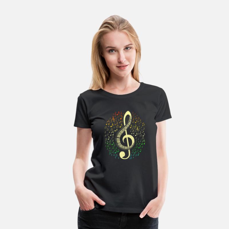 Treble Clef Keyboard Classical Music Notes