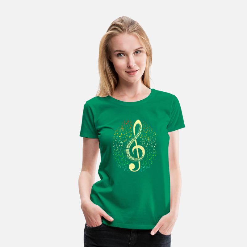 Treble Clef Keyboard Classical Music Notes