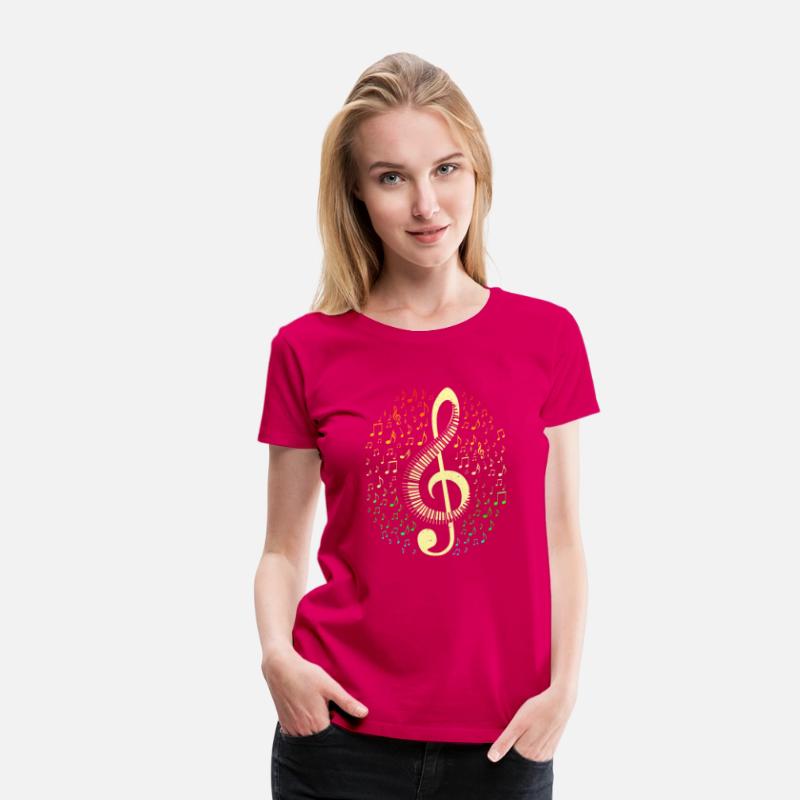Treble Clef Keyboard Classical Music Notes