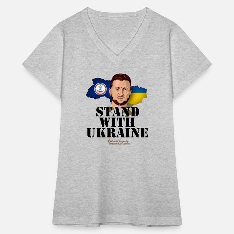 Ukraine T-Shirt Flags of Virginia and Ukraine