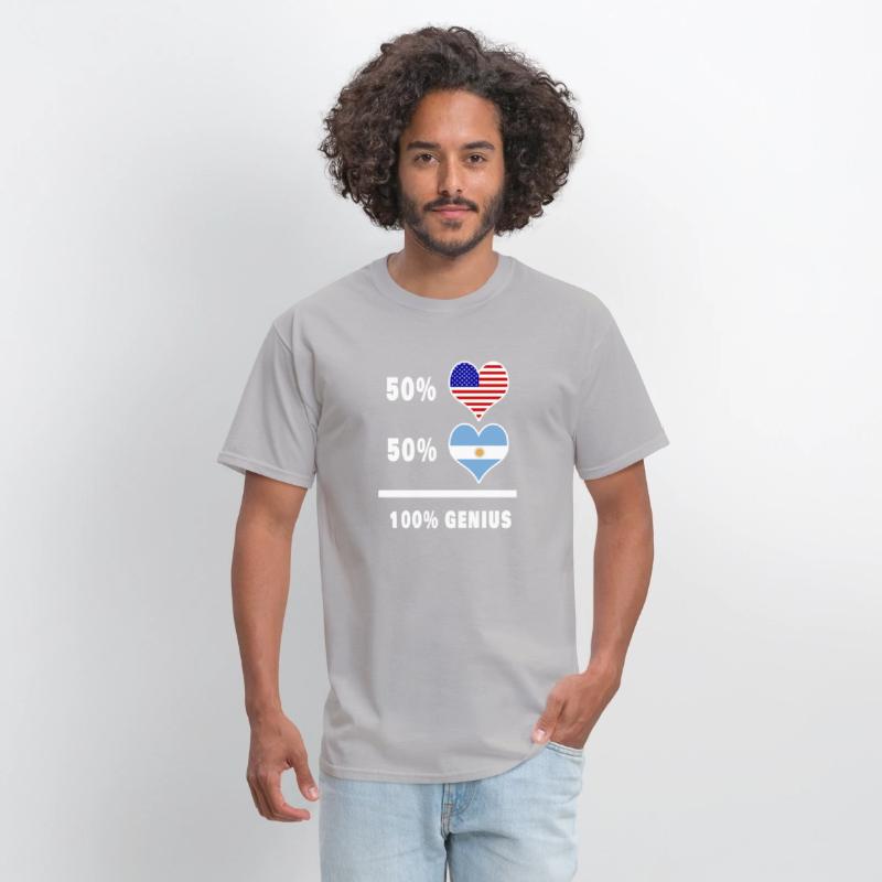 USA and Argentina genius flags design