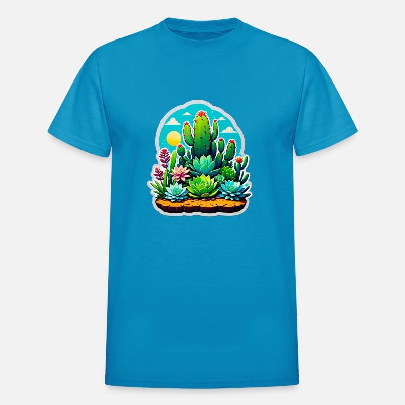 Vibrant Cacti in the Dazzling Desert