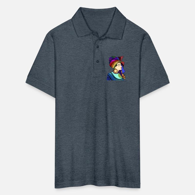 Vibrant Cultural Pattern Portrait